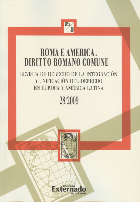 Portada de REV. ROMA E AMERICA # 028 DIRITTO ROMANO COMUNE de VARIOS, Autores