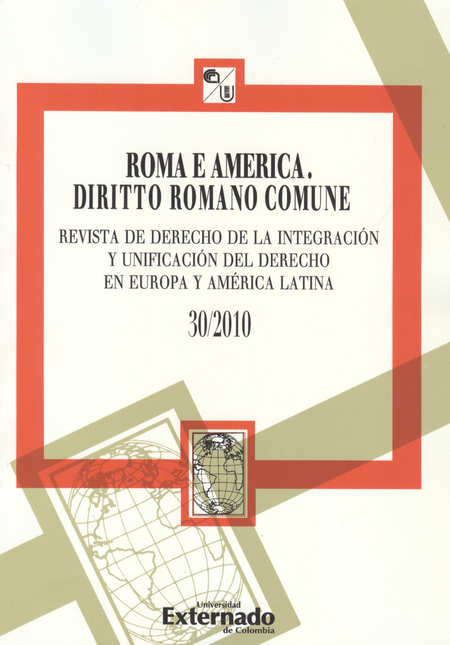 Portada de REV. ROMA E AMERICA # 030 DIRITTO ROMANO COMUNE