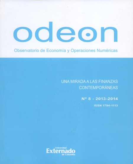 Portada de REV. ODEON # 08 UNA MIRADA A LAS FINANZAS CONTEMPORANEAS