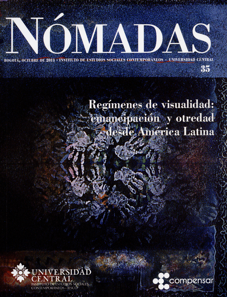 Portada de REV. NOMADAS # 035 REGIMENES DE VISUALIDAD EMANCIPACION Y OTREDAD DESDE AMERICA LATINA