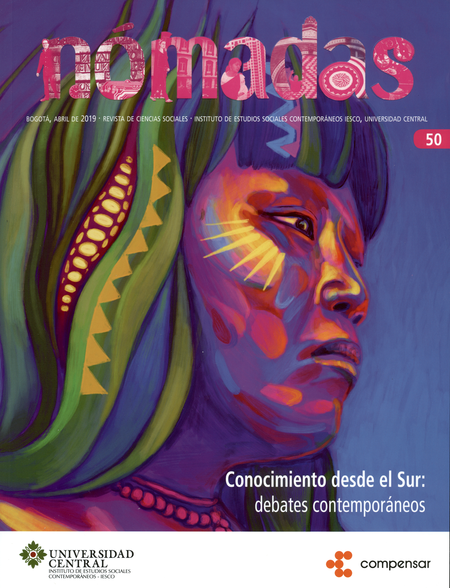 Portada de REV. NOMADAS # 050 CONOCIMIENTO DESDE EL SUR. DEBATES CONTEMPORANEOS