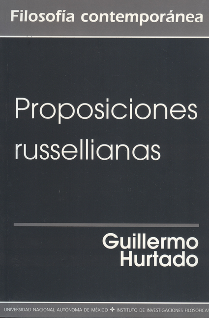 Portada de PROPOSICIONES RUSSELLIANAS de HURTADO, Guillermo