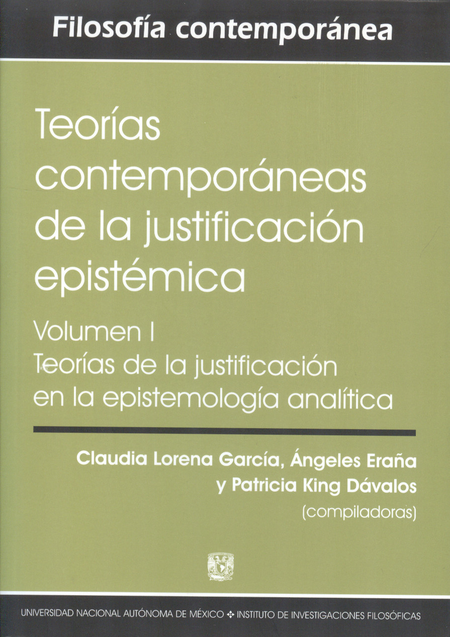 Portada de TEORIAS CONTEMPORANEAS DE LA JUSTIFICACION EPISTEMICA