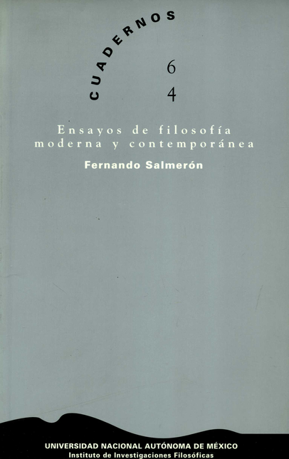Portada de ENSAYOS DE FILOSOFIA MODERNA Y CONTEMPORANEA