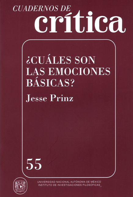 Portada de CUADERNOS DE CRITICA 55 CUALES SON LAS EMOCIONES BASICAS