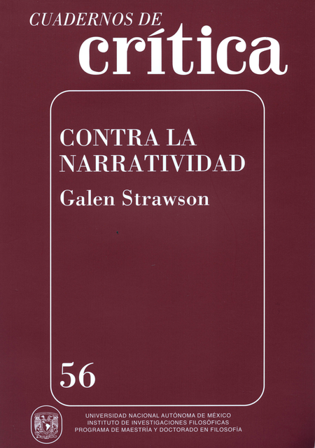 Portada de CUADERNOS DE CRITICA 56 CONTRA LA NARRATIVIDAD