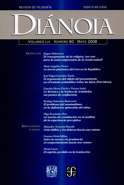 Portada de REV. DIANOIA # 060