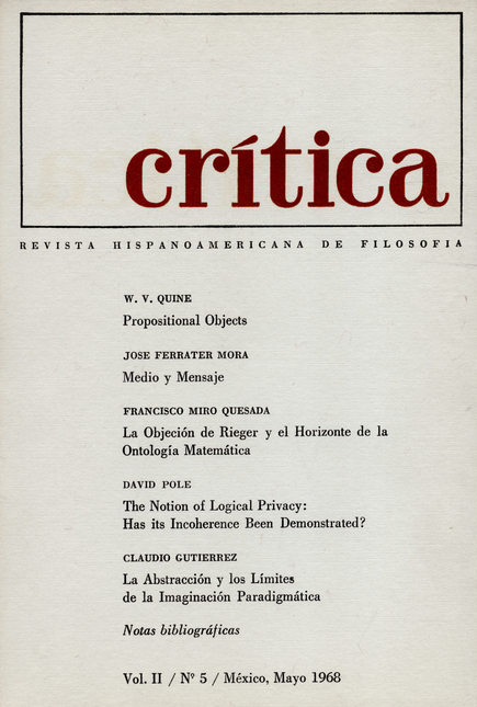 Portada de REV. CRITICA # 05 de VARIOS, Autores