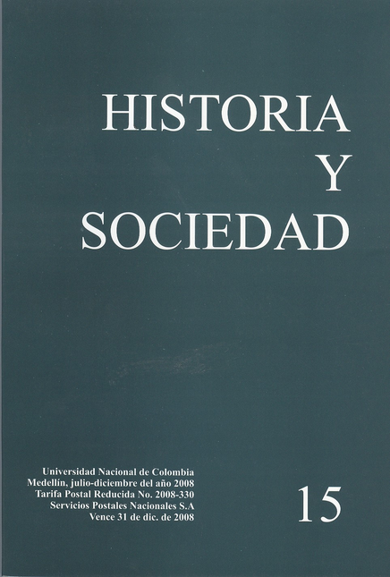Portada de REV. HISTORIA Y SOCIEDAD # 015