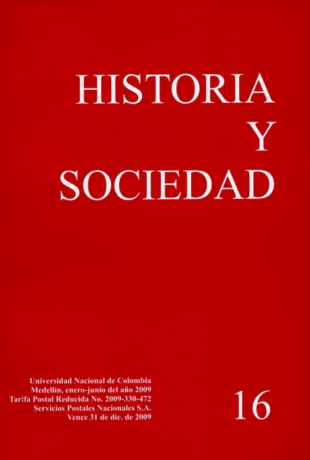 Portada de REV. HISTORIA Y SOCIEDAD # 016