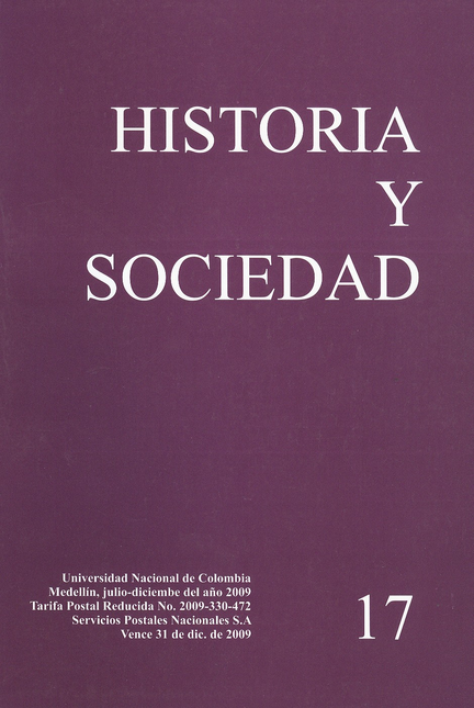 Portada de REV. HISTORIA Y SOCIEDAD # 017