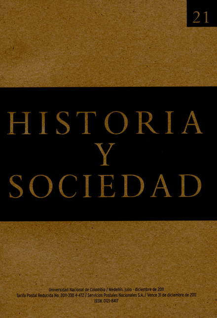 Portada de REV. HISTORIA Y SOCIEDAD # 021