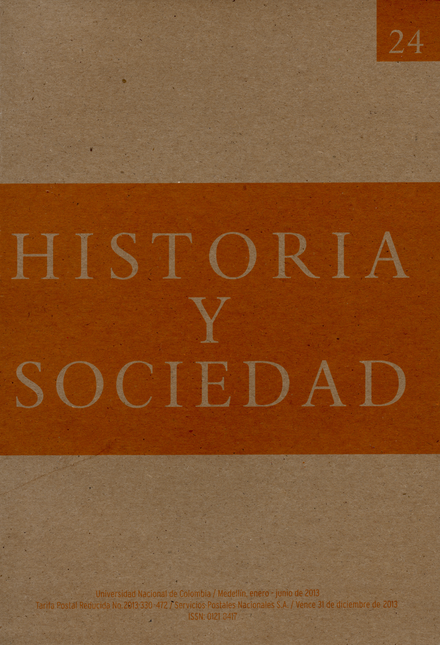 Portada de REV. HISTORIA Y SOCIEDAD # 024