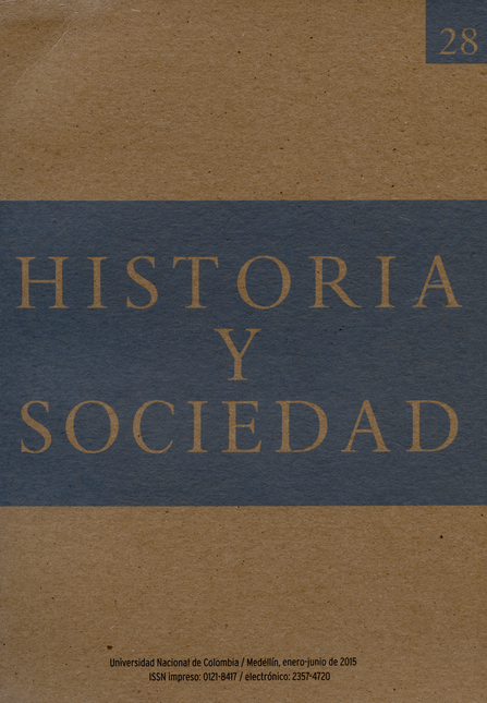 Portada de REV. HISTORIA Y SOCIEDAD # 028