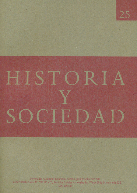 Portada de REV. HISTORIA Y SOCIEDAD # 025