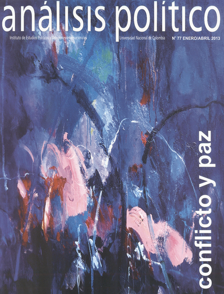 Portada de REV. ANALISIS POLITICO # 077 CONFLICTO Y PAZ