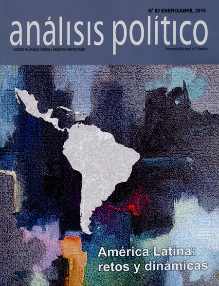 Portada de REV. ANALISIS POLITICO # 083 AMERICA LATINA RETOS Y DINAMICAS