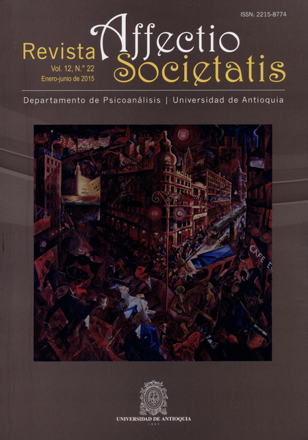 Portada de REV. AFFECTIO SOCIETATIS VOL.12-22