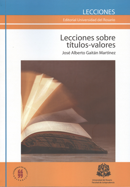 Portada de LECCIONES SOBRE TITULOS VALORES
