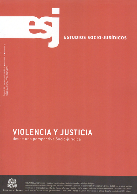 Portada de REV. ESTUDIOS SOCIO-JURIDICOS # 14-1 (+ CUADERNILLO)