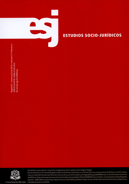 Portada de REV. ESTUDIOS SOCIO-JURIDICOS # 17-1 de VARIOS, Autores