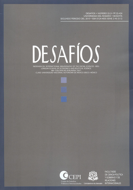 Portada de REV. DESAFIOS # 22-2 de VARIOS, Autores