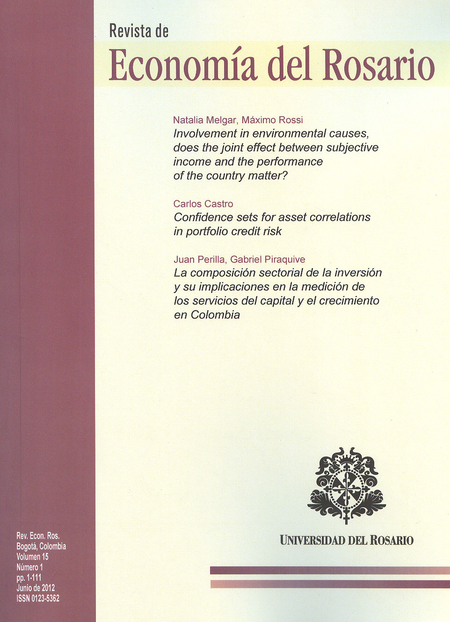 Portada de REV. DE ECONOMIA DEL ROSARIO # 15-1