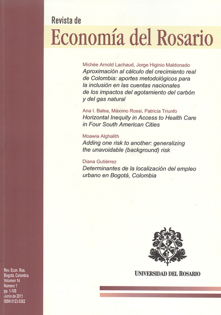Portada de REV. DE ECONOMIA DEL ROSARIO # 14-1