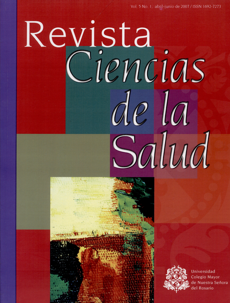 Portada de REV. CIENCIAS DE LA SALUD VOL. 5 # 01