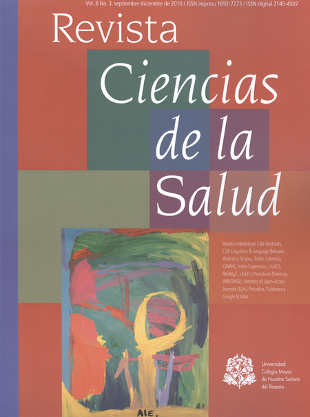 Portada de REV. CIENCIAS DE LA SALUD VOL. 8 # 03
