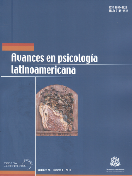 Portada de REV. AVANCES EN PSICOLOGIA VOL.28 # 1 LATINOAMERICANA