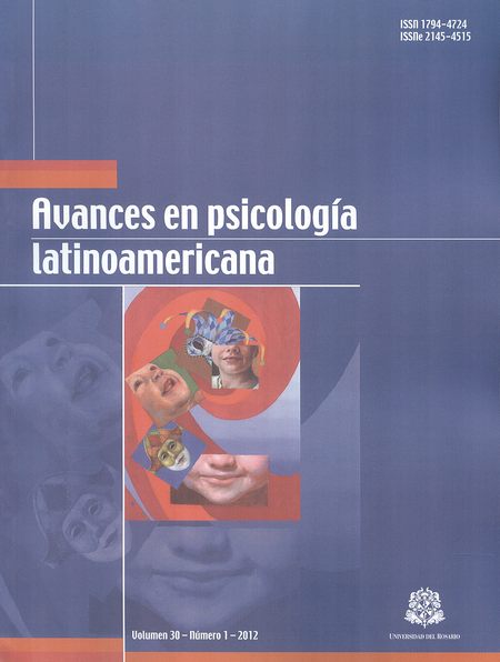 Portada de REV. AVANCES EN PSICOLOGIA VOL.30 # 1 LATINOAMERICANA