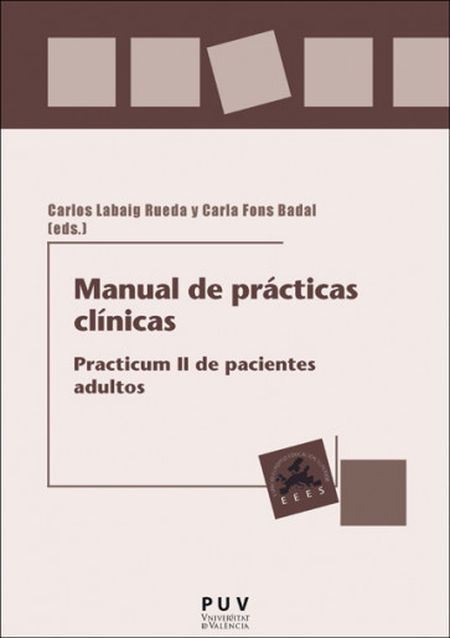 Portada de MANUAL DE PRACTICAS CLINICAS PRACTICUM II DE PACIENTES ADULTOS