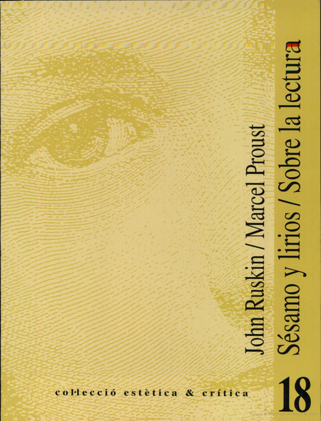 Portada de SESAMO Y LIRIOS. SOBRE LA LECTURA