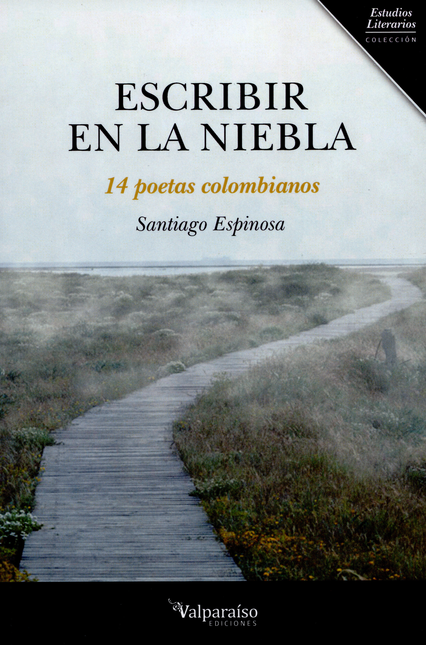 Portada de ESCRIBIR EN LA NIEBLA 14 POETAS COLOMBIANOS