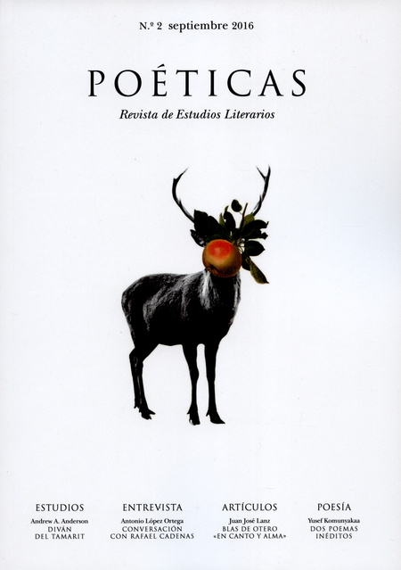 Portada de REV. POETICAS REVISTA DE ESTUDIOS LITERARIOS # 02