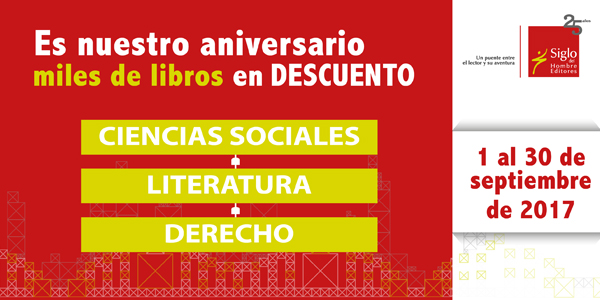 En nuestro aniversario miles de libros en descuento En nuestro aniversario miles de libros en descuento